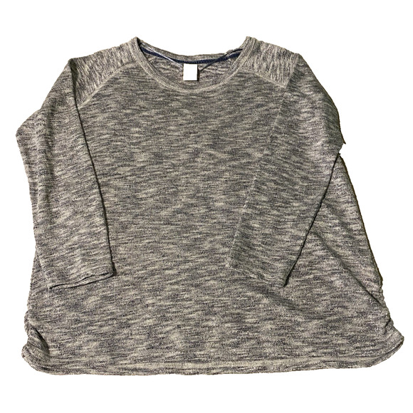 Faded Glory Sweater Womens Plus Size 20 XXL Silver Shimmer Pullover Sweater - Picture 1 of 11